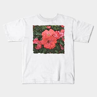 Red Roses Digital Painting Kids T-Shirt